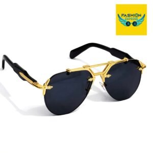 PREMIUM UV PILOT [GOLD+BLACK] SUNGLASS